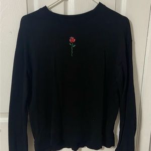 H&M rose crew neck
